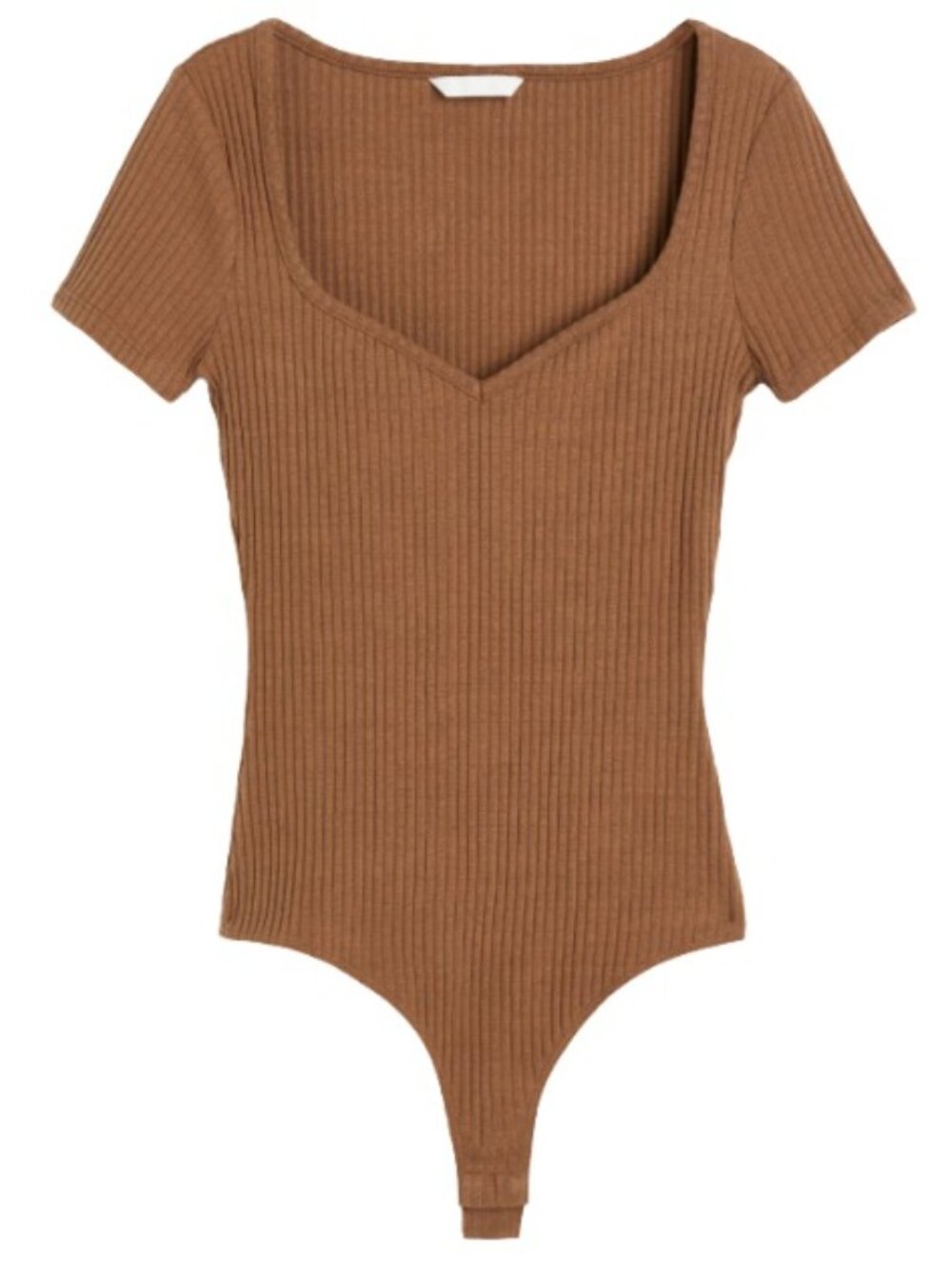 H&M Ribbed Short Sleeve Bodysuit
